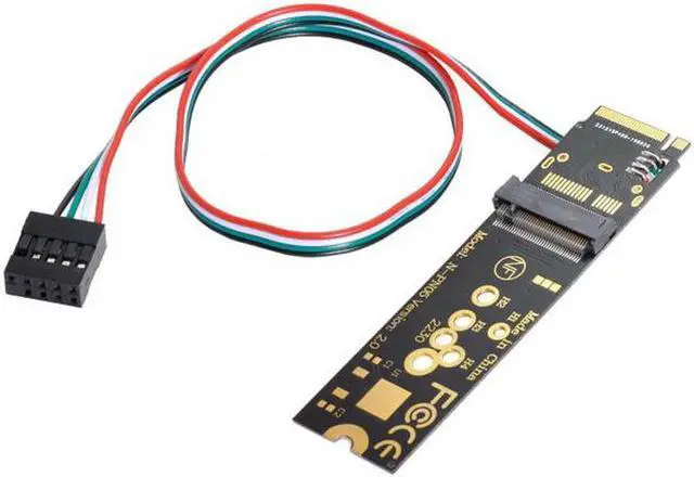 Alt view image 2 of 7 - Aomoproing Wireless NGFF A/E-Key WiFi Card to M.2 NGFF Key-M NVME SSD Adapter for AX200 Wifi 6 Bluetooth 5.1