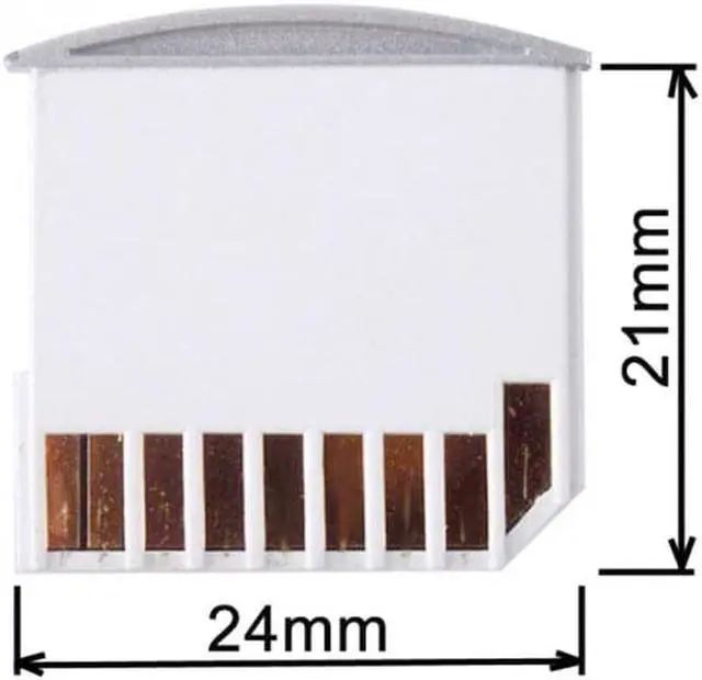 Alt view image 3 of 7 - Aomoproing  Micro SD TF to SD Card Kit Mini Adaptor for Extra Storage Macbook Air / Pro / Retina White