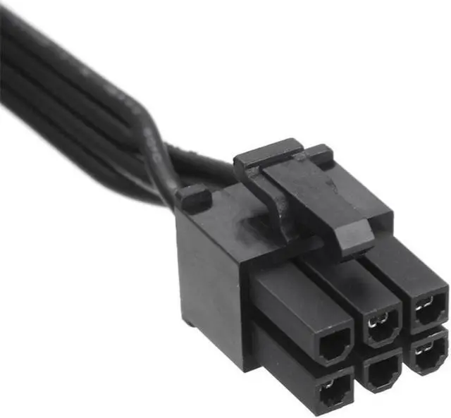 Alt view image 5 of 6 - 6Pin Male 1 to 3 IDE Female Power Supply Splitter Extension Cable for Molex 4Pin Port Multiplier