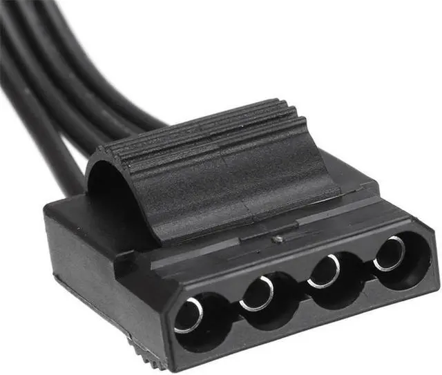 Alt view image 6 of 6 - 6Pin Male 1 to 3 IDE Female Power Supply Splitter Extension Cable for Molex 4Pin Port Multiplier