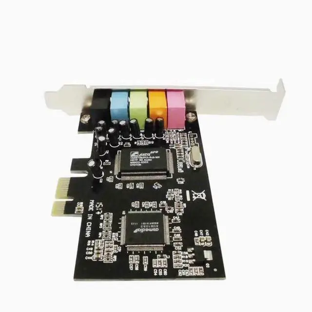 Alt view image 3 of 5 - PCIE Sound card 4.1 Sound Channel Sound card CMI8738 chip pci-e 5.1 Stereo audio card