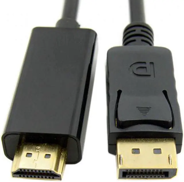 Alt view image 4 of 7 - Aomoproing Male DisplayPort DP to HDMI Male 1080P Video Cable 6ft 1.8m HDTV LCD with Audio