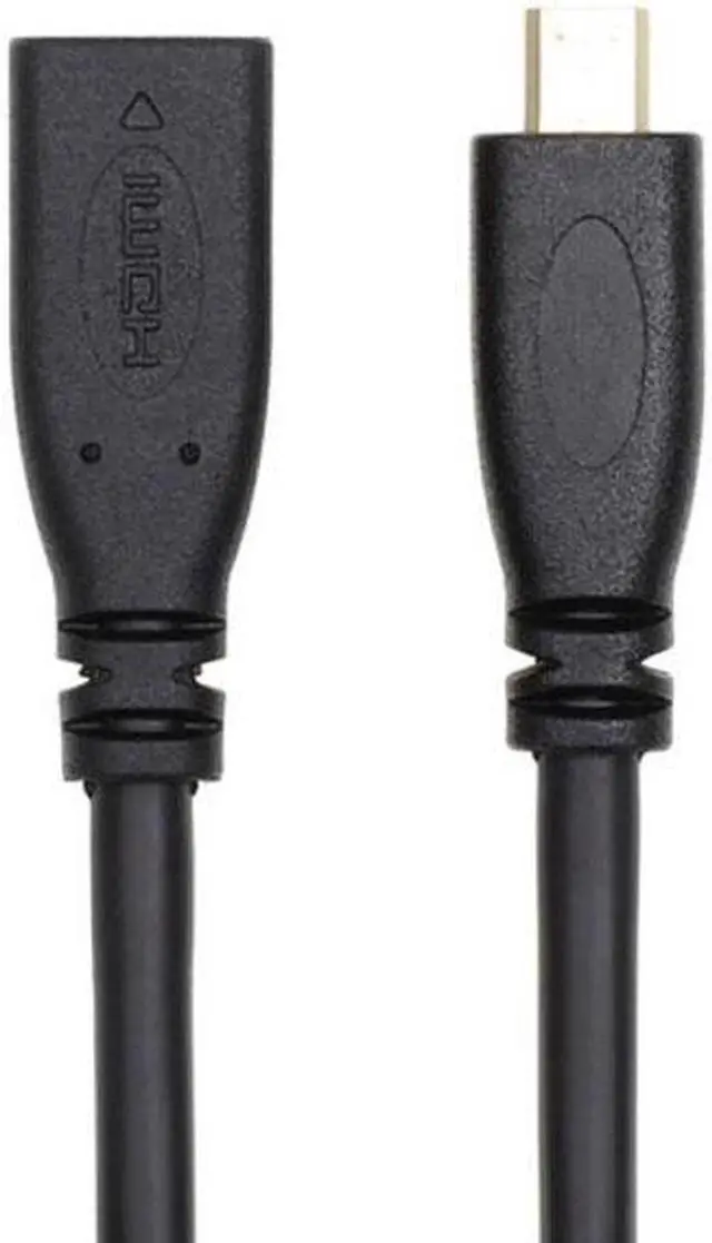 Alt view image 7 of 7 - Aomoproing  HDMI 1.4 D Type Micro HDMI Male to Micro HDMI Female M/F Extension Cable 30cm