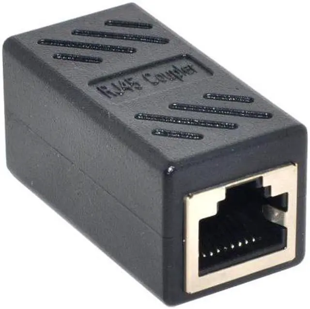 Alt view image 2 of 7 - Aomoproing CAT6 RJ45 Female to Female Lan Connector Ethernet Network Cable Extension Adapter With Shield