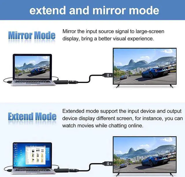 Alt view image 5 of 5 - HDMI to DisplayPort Adapter 4K@60Hz [HDMI Male to DP Female Converter] Compatible for PC Graphics Card Laptop Mac Mini NS PS5/4 Xbox One/360