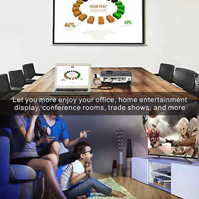 Alt view image 3 of 7 - Active Mini DisplayPort to HDMI Adapter, 4K@60Hz Mini DP(Thunderbolt) to HDMI 2.0 Converter Cable for MacBook Air, iMac, MacBook Pro, Surface Pro 3/4/5,Surface Book(Black)