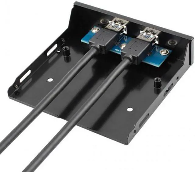 Alt view image 3 of 5 - Aomoproing USB 3.0 Dual Port Front Panel to Motherboard 20Pin Connector Cable for PC 3.5" Floppy Bay