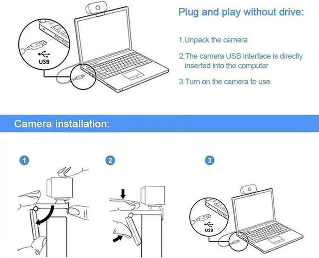 Alt view image 2 of 7 - 1080P Webcam Computer High-Definition Conference Live Camera Usb With Microphone Noise Reduction Class Dedicated Web Teaching Camera
