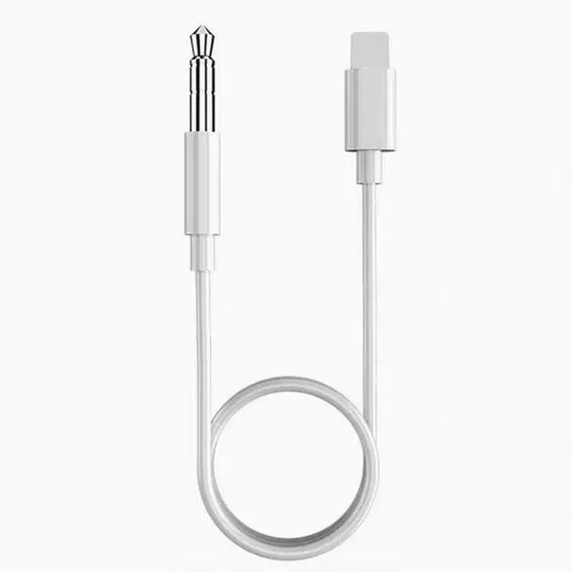 Alt view image 2 of 2 - lightning to3.5 AUX Audio cable for iPhone car audio adapters 1M