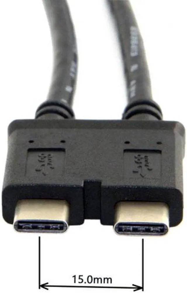 Alt view image 4 of 5 - Aomoproing Dual Cable USB 3.1 Type-C to 3.0 A Female OTG Data Cable for New 13 inch Macbook Pro