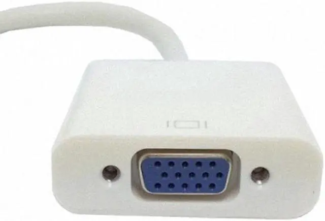 Alt view image 2 of 7 - Aomoproing  Right Angled 90 degree Mini DisplayPort DP Male to VGA RGB monitor Projector Cable Adapter White color