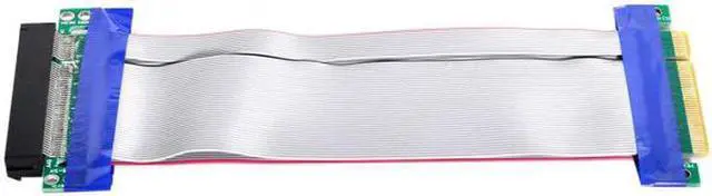 Main image of Aomoproing PCI-E Express 8X to 8x Male to Female Slot Riser Extender Card Ribbon Flexible Cable 20cm