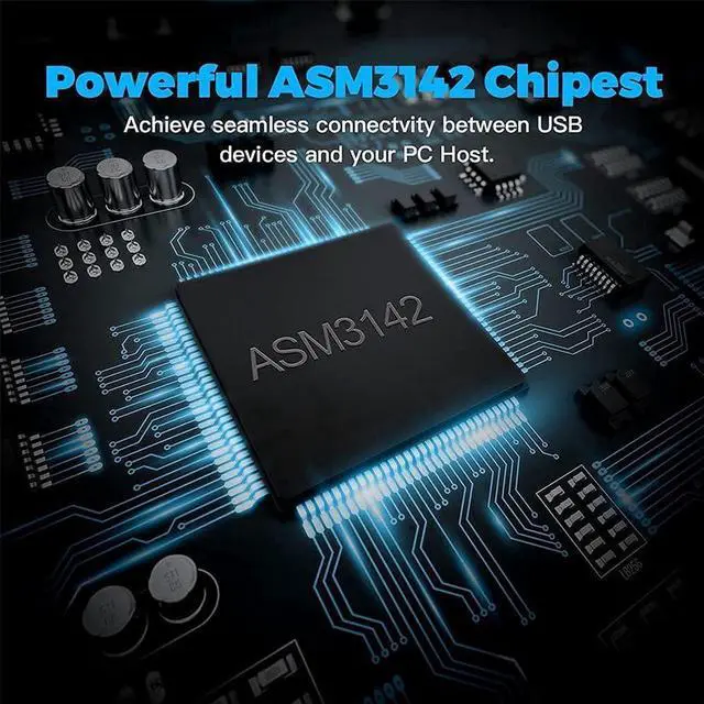 Alt view image 6 of 6 - PCIe to USB 3.2 Gen 2 Adapter Card with 20 Gbps Bandwidth 5-Port (3X USB C -2X USB A) PCI Express Expansion Card Internal USB Hub PCI-E Add-on Cards Riser for Windows 10/8/7 and MAC OS 10.8.2 Above
