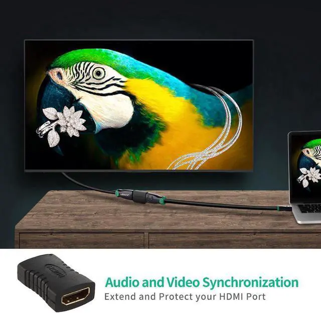 Alt view image 4 of 7 - HDMI Female to Female Adapter Gold Plated High Speed HDMI Female Coupler 3D&4K Resolution for Roku TV Stick Chromecast, Nintendo Switch, Xbox One, PS4 PS3, PC and More