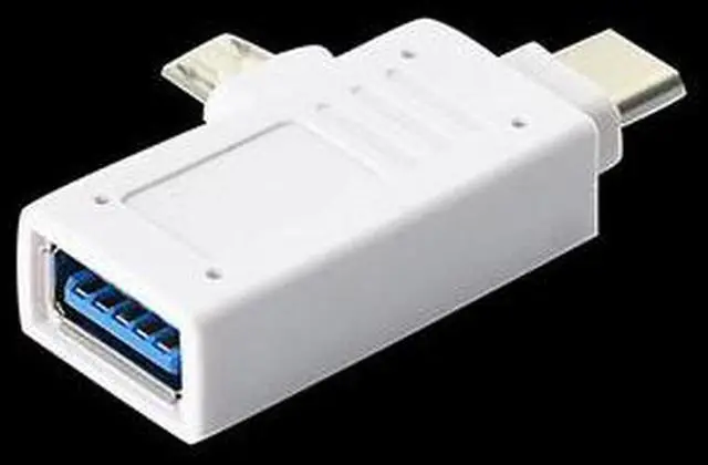 Alt view image 4 of 5 - USB3.0 Type-c OTG adapter type-c micro 2-in-1 Universal adapter for mobile USB flash drive 2PACK
