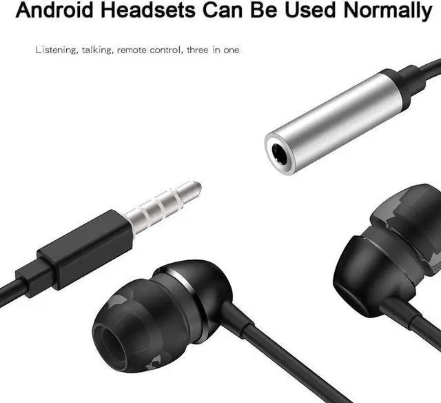 Alt view image 4 of 7 - Type-c to 3.5mm Jack Audio Adapter Cable Digital DAC Decoding ALC4050 USB C to 3.5mm AUX Headphone Adapter Music/Call/Wire Control