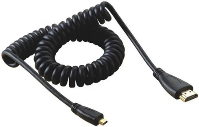 Alt view image 7 of 7 - Aomoproing Micro HDMI Male to HDMI Male stretch spring CABLE for TF201 XOOM A500 Tablet