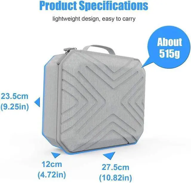Alt view image 5 of 7 - Carry Case for Oculus Quest 2 All-in-one VR Gaming Headset - Oculus Quest 2 Hard Travel case, Virtual Reality Protective Bag, Shock-Dust-Water Proof