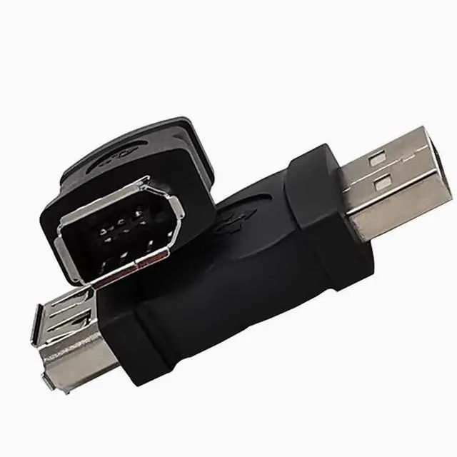 Alt view image 3 of 4 - FireWire 400 1394 adapter USB2.0 male AM to 1394 6P female converter