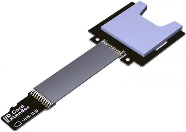 Alt view image 5 of 7 - Aomoproing TF Micro SD Male Extender to SD Female Card Extension Cable Adapter Flexible SD/SDHC/SDXC UHS-III UHS-3