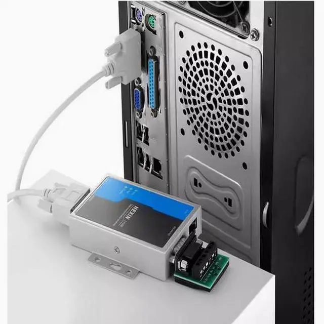 Alt view image 3 of 3 - HEXIN RS485 converter RS232 to 485/422 converter active with surge protection 2108B