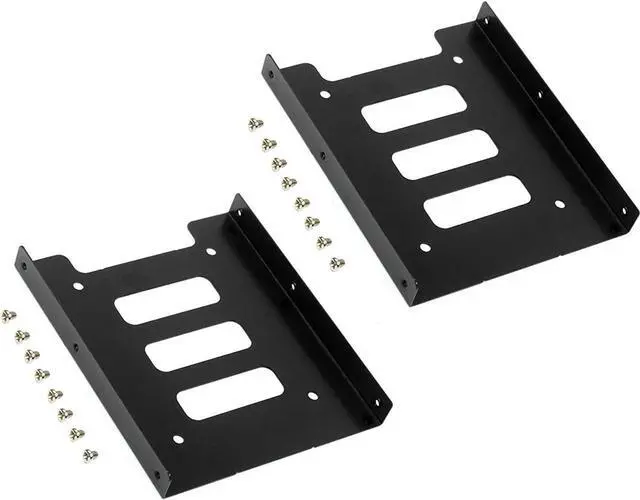 Main image of 2.5 to 3.5 inch SSD Mounting Bracket HDD Metal Adapter Dock Laptop Hard Drive Holder for 2.5" SSD HDD PC Computer Server (2PCS)