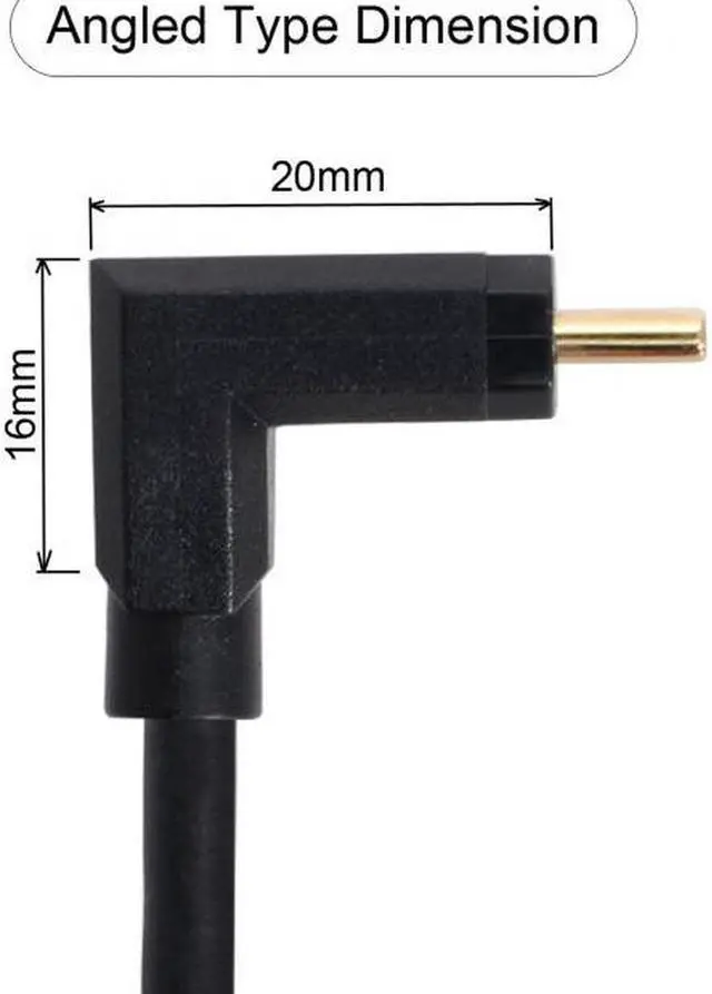 Alt view image 4 of 5 - Aomoproing  90 Degree Up & Down Angled USB-C USB 3.1 Type C Male to Female Extension Data Cable 30cm