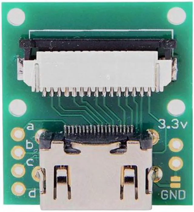 Alt view image 6 of 7 - Aomoproing Raspberry PI Camera Module to HDMI Type A Male HDTV FPC Flat Cable 5cm fit for PES001