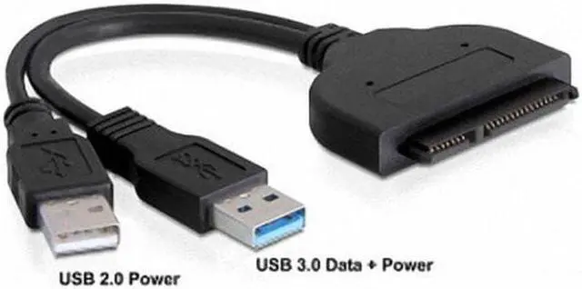 Alt view image 3 of 7 - Aomoproing USB 3.0 to SATA 22Pin 2.5" Hard disk driver Adapter With extral USB Power cable