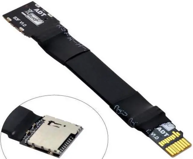 Alt view image 6 of 7 - Aomoproing TF Micro SD Male Extender to TF Card Female Extension Cable Adapter Flexible SD/SDHC/SDXC UHS-III UHS-3
