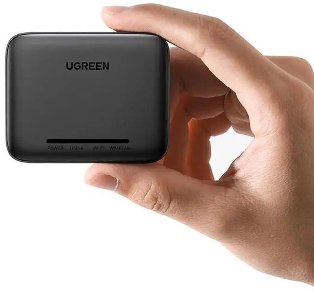 Alt view image 4 of 6 - ugreen printer network sharer service wireless receive automatic no-switch wired usb retrofit wifi module connection LAN share one drag more than one drag two computer print box