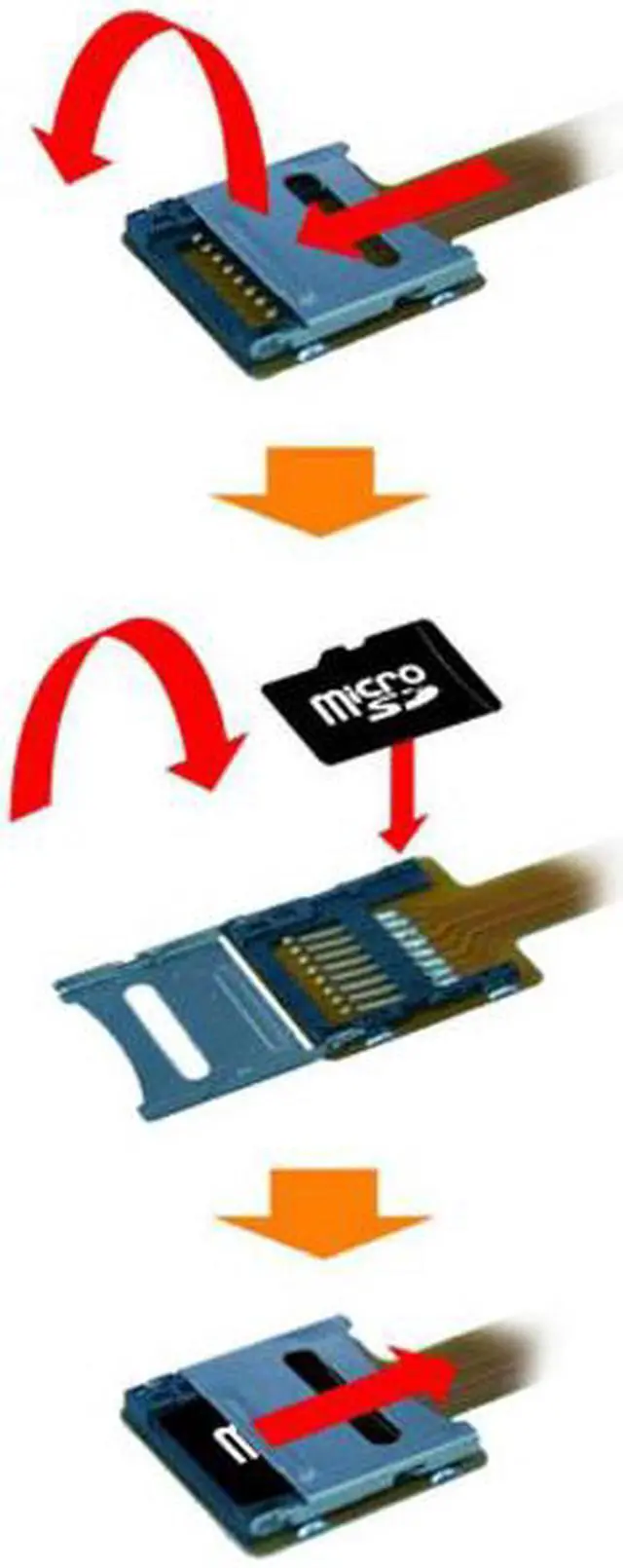 Alt view image 3 of 7 - Aomoproing Micro SD TF Memory Card Kit Male to Female Extension Soft Flat FPC Cable Extender 10cm