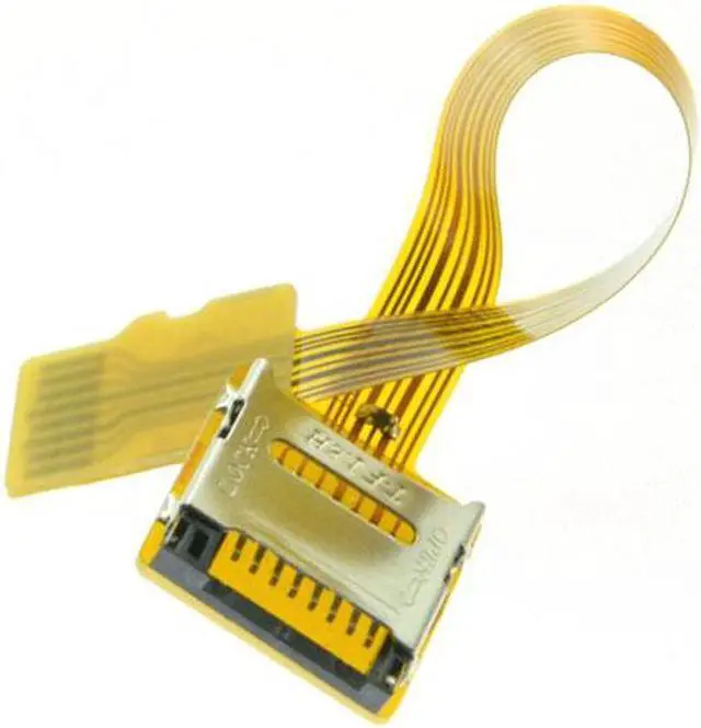 Alt view image 7 of 7 - Aomoproing Micro SD TF Memory Card Kit Male to Female Extension Soft Flat FPC Cable Extender 10cm