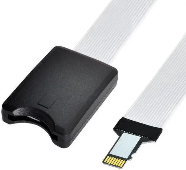 Alt view image 5 of 7 - Aomoproing Micro-SD TF Memory Card Kit Male to SD Female Extension Soft Flat FPC Cable Extender 25cm