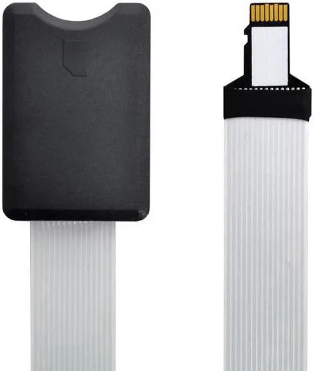 Alt view image 7 of 7 - Aomoproing Micro-SD TF Memory Card Kit Male to SD Female Extension Soft Flat FPC Cable Extender 25cm