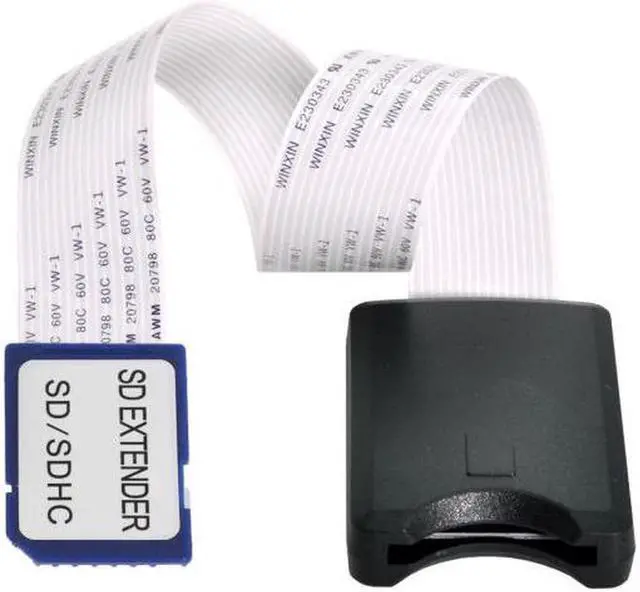 Alt view image 5 of 7 - Aomoproing  Standard SD SDHC Memory Card Kit Male to SD Female Extension Soft Flat FPC Cable Extender 25cm