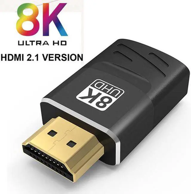 Main image of 8K HDMI Adapter Male to Female, Ultra-HD HDMI Extender Flat Gold Plated Standard HDMI Port Connector, Supports 8K@60Hz, 4K@120Hz, Compatible with PS5, Xbox X, 8K TV, Monitors, Laptop, PC
