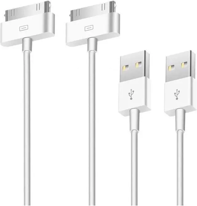 Main image of 2pcs 3.3 Feet 30 Pin USB Sync Charging Cable Cord Replacement for Old Apple iPhone 4/4S 3G/3GS iPad 1/2/3 iPod Nano/iPod Touch