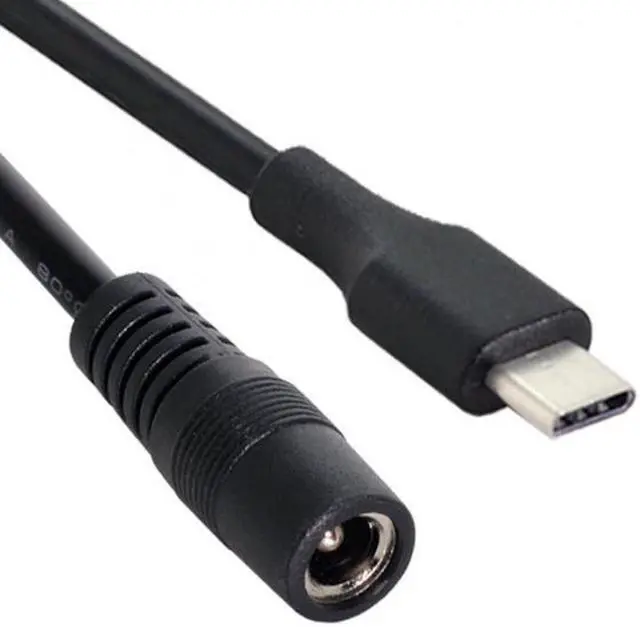 Alt view image 4 of 7 - Aomoproing  USB 3.1 Type C USB-C to DC 5V 5.5*2.5mm Power Jack Extension Charge Cable for Cell Phone Tablet