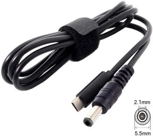 Alt view image 3 of 6 - Aomoproing  Type C USB-C Input to DC 5.5*2.1mm Power PD Charge Cable for Laptop Notebook