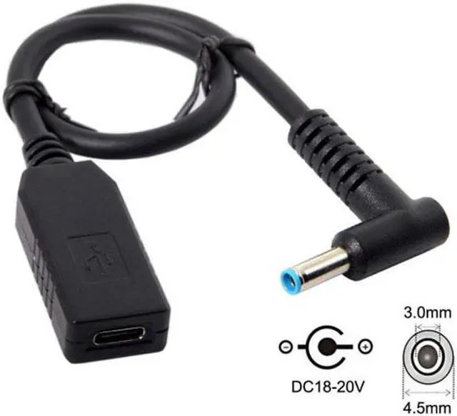 Alt view image 3 of 7 - Aomoproing USB 3.1 Type C USB-C to DC 20V 4.5 3.0mm Power Plug PD Emulator Trigger Charge Cable for Laptop