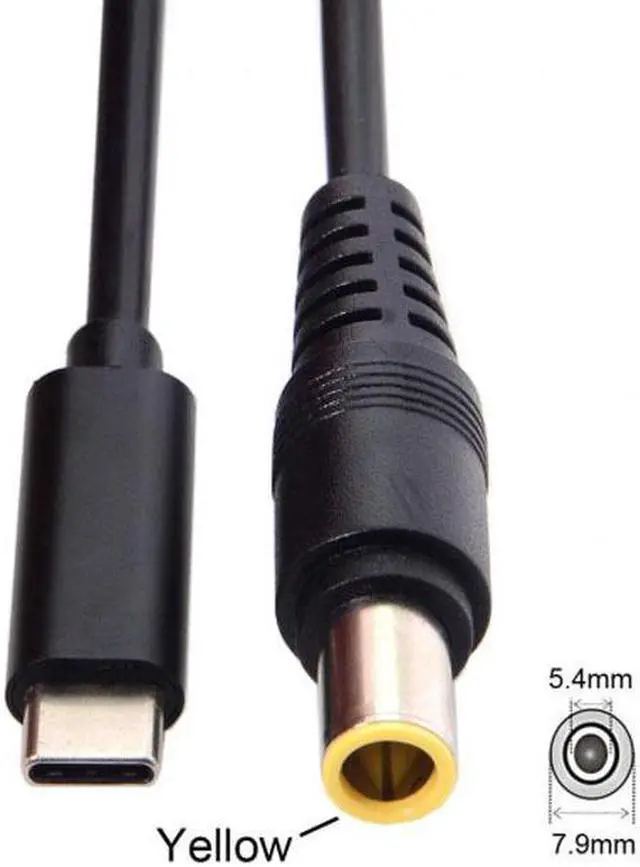 Alt view image 3 of 6 - Aomoproing  Type C USB-C Input to DC 7.9*5.4mm Power PD Charge Cable for Laptop 18-20V