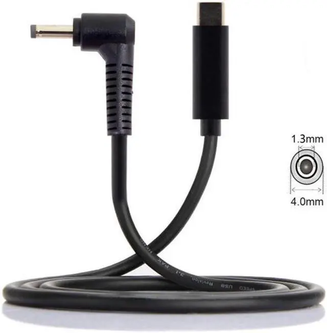 Main image of Aomoproing  Type C USB-C Input to DC 4.0*1.3mm Power PD Charge Angled Cable for Laptop 18-20V