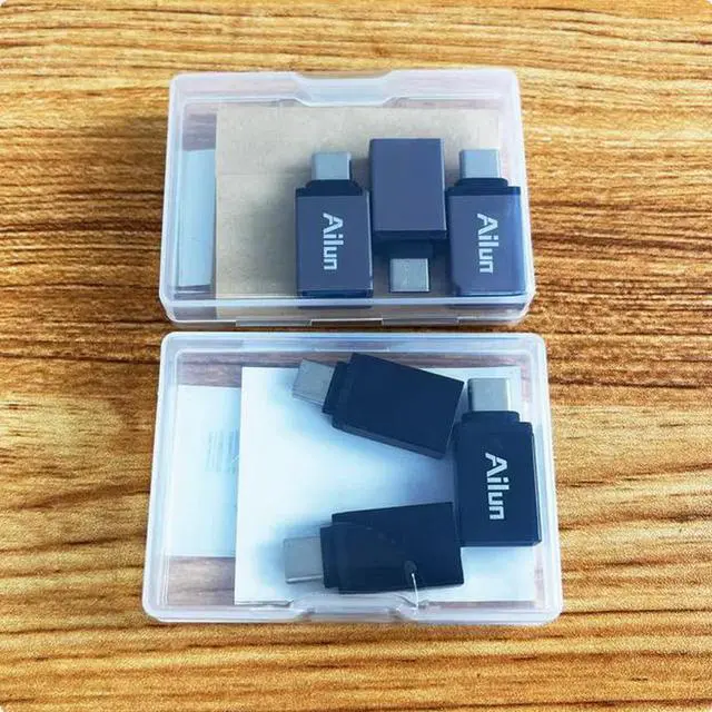 Alt view image 4 of 5 - Ailun Type-C adapter USB-C to USB-A 3.0 female adapter for mobile OTG external devices 3PACK Silver