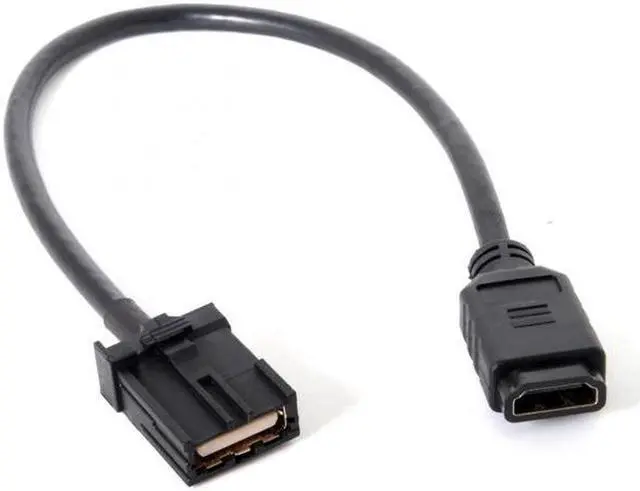 Alt view image 3 of 7 - Aomoproing  High Speed HDMI 1.4 Type E Male to Type A Female Video Audio Cable 0.3m Automotive Connection System Grade Connector