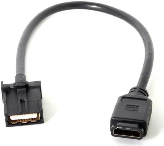 Alt view image 5 of 7 - Aomoproing  High Speed HDMI 1.4 Type E Male to Type A Female Video Audio Cable 0.3m Automotive Connection System Grade Connector