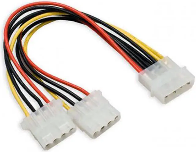Alt view image 4 of 7 - Aomoproing  IDE 4 Pin to Dual IDE Y Splitter 10cm Hard Disk Power Supply Extension Cable