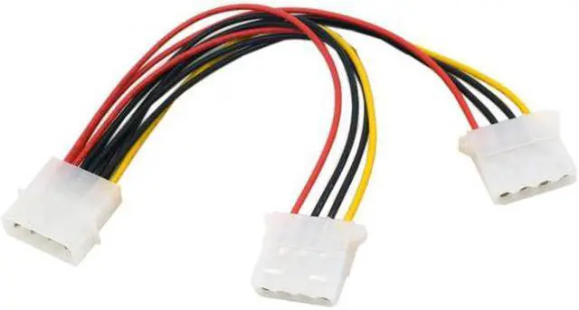 Alt view image 3 of 7 - Aomoproing  IDE 4 Pin to Dual IDE Y Splitter 10cm Hard Disk Power Supply Extension Cable