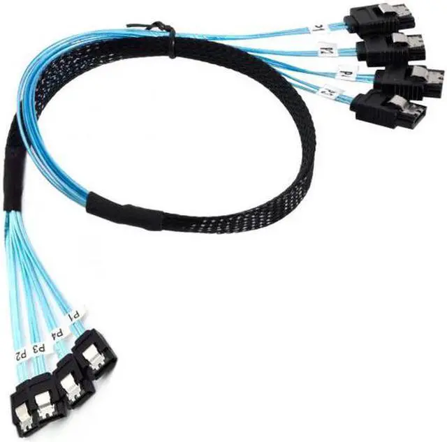 Main image of Aomoproing  Internal SAS 4 SATA Host to 4 SATA 7pin Target Hard Disk 6Gbps Data Server Raid Cable 50cm