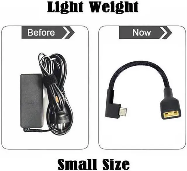Alt view image 4 of 7 - Aomoproing Rectangle Jack 11.0*4.5mm Input to 3Pin Power Plug Cable Compatible for Laptop Blade Pro 17 and Blade 15 Model Support 230W/160W Charge Adapter